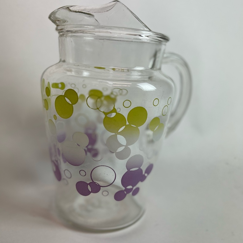Atomic Dot Bubble Mid century modern Drink Pitcher Vintage - Picture 4 of 7
